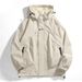 American Style Men's Spring Autumn 2025 Mountain Series Outdoor Casual Hiking Loose Workwear Hooded Jacket_desvips.com