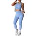 High Intensity Sports Yoga Suit Short Sleeve Vest High Waisted Running Fitness Pants Hip Lifting Tight Fitting_desvips.com