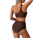 2025 New One Shoulder Swimsuit Women's European And American Cross Border Quick Drying Split Sexy Bikini Swimsuit Bikini Wholesale_desvips.com