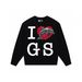 Trendy Brand Heart Print Heavy Cotton Unisex High Street Crew Neck Long Sleeve Sweatshirt_desvips.com