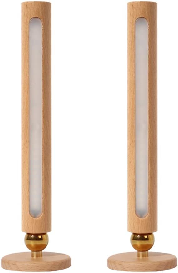 Led Night Light Battery Operated Wall Sconce With 360°Rotate Magnetic Ball,Stepless Dimming Cordless Wall Lamp For Bedroom Bathroom Toilet(2 PCS)_desvips.com