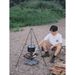 Outdoor Campfire Tripod Portable Camping Pot Cooking Utensil Hanging Triangle Stand_desvips.com