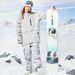 Unisex Ski Suit – Windproof, Waterproof & Breathable Snowboarding Set (Men & Women)_desvips.com