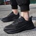 Men's loose air mesh surface flying woven sports shoes travel light running shoes_desvips.com