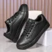 Mens Comfortable Skateboard Mens Solid White And Black Casual Sports Lightweight Walking Shoes Tenis Masculino 241105_desvips.com