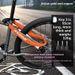 Golden Mace Bicycle Electric Anti-theft Password Mountain Road Bike Chain Lock_desvips.com