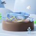 Children's Waterproof Anti-Fog Large Frame Diving Goggles Boys And Girls Professional One-Piece Earplugs Silicone HD_desvips.com