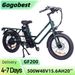 GOGOBEST GF200 20" Electric City Cargo Ebike 500W Motor 48V 15.6Ah Battery_desvips.com