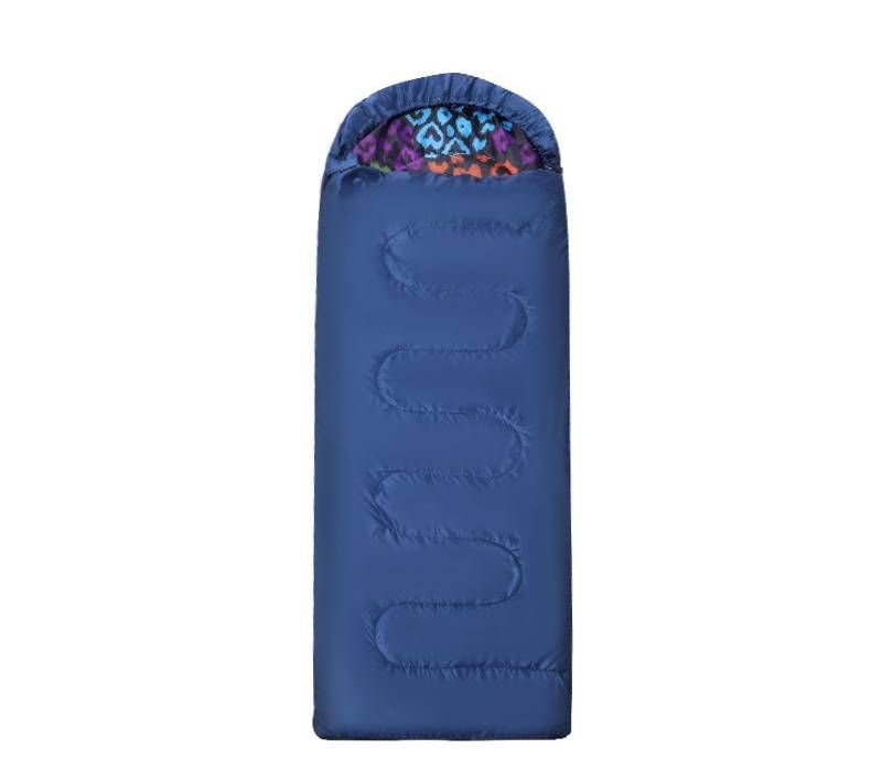 Single Person Hooded Envelope Sleeping Bag - Ideal For Hiking, Travel & Camping Trips, Lightweight Outdoor Gear Polyester_desvips.com