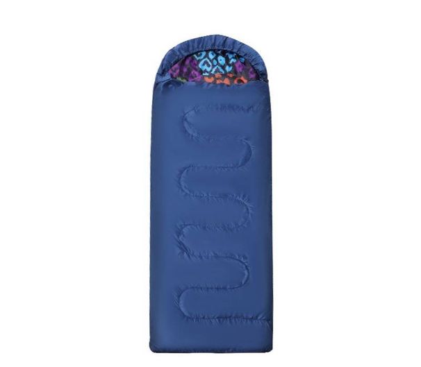 Single Person Hooded Envelope Sleeping Bag - Ideal For Hiking, Travel & Camping Trips, Lightweight Outdoor Gear Polyester_desvips.com