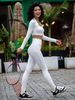Square Neckline, Slim Fit, Stretchy, Flattering, Suitable For Yoga, Running, Quick-drying, Fitness, Pilates Training, 3-piece Set_desvips.com