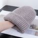 Warm Rabbit Fur Knitted Hat For Women, Double Layer Thickened Wool Ear Protection Soft And Cozy Head Wrap Casual Cold_desvips.com