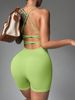 High Waist Breathable Casual Sports Onesie European American Style Detachable Back Cross Back Yoga Suit For Women_desvips.com