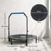 Trampolín De Fitness Adultos Ø122 Cm, Cama Elástica Plegable Con Mango Ajustable De 4 Niveles Y Azul_desvips.com