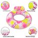 Eco-Friendly PVC Adult Swim Ring - Thickened Backrest With Leaf Design (Dual-Color Underarm Float For Water Relaxation Outdoor Floating)_desvips.com