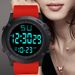 Men's Large Screen LED Large Dial Watch Sports Electronic Watch Adult Student Electronic Watch_desvips.com