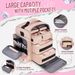 Large Travel Cosmetic Bag Organizer With 4 Detachable Boxes And 1 Jewelry Organizer_desvips.com