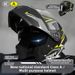 3C/Dot Certified Motorcycle Helmet, Men's Flip Up Helmet, All Season, Suitable For Motorcycles And Women's Electric Bikes, Winter Safety Helmet._desvips.com