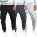 Mens Casual Spring Autumn Sweatpants Drawstring Solid Color Workout Long Pants Fashion Gym Trousers With Pockets_desvips.com