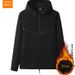 2025 Men's Autumn Winter Hook Sports Training Casual New Loose Jacket Coat Fleece Cardigan Sweatshirt_desvips.com