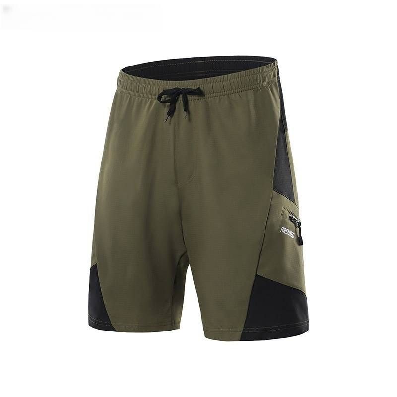 NOKO-ARSUXEO Cycling Casual Pants For Men With Silicone Sponge Cushions, Two-in-one Quick-drying Breathable, Pockets, Loose Summer_desvips.com