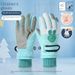Kids Waterproof Ski Gloves With 3D Cartoon Designs - Warm Winter Gloves For Boys & Girls (Dinosaur, Bear, Bunny Patterns, Sizes 4-12 Years)_desvips.com