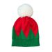 European And American Knitted Autumn Winter Warm Pom Merry Christmas Bell Hat_desvips.com
