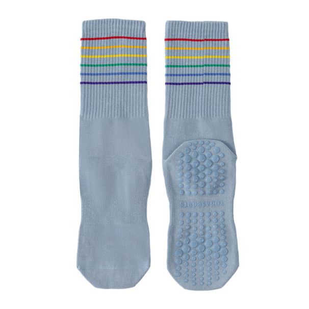 Two Paris Dotted Non Slip Yoga Socks For Girls Ballet Sports Mid Tube Socks Pure Cotton Socks Sweat Absorbent And Deodorizing Socks_desvips.com