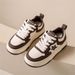 2026 Fashion Sneakers Jogging Shoes Women Artificial PU Splicing Low Top Lace-Up Lace-Up Breathable Soft Sole Non-Slip Wear-Resistant Running Shoes_desvips.com