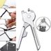 1Pc Outdoor Multi-function Key Chain 6 In 1 Folding Knife Bottle Opener Screwdriver Tool EDC Stainless Steel Pocket_desvips.com