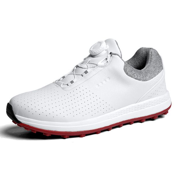 Men's Professional Golf Shoes New Swivel Buckle Spikeless Golf Training Sneakers Size Large_desvips.com