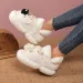 Small Original Cute Baotou Fluffy Female Autumn And Winter Wear 2024 New Thick Bottom Plus Fleece Warm Cotton Slippers_desvips.com
