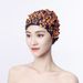 New Women's Swim Cap With Handmade 3D Embroidery, Three-Layer Floral Design, Non-Tightening Double-Layer Fabric For_desvips.com