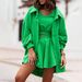 Women's clothing long sleeved jacket shorts vest three piece sports casual sweater suit_desvips.com