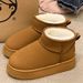 Thick-soled Snow Boots For Women's Winter Wear 2025 New Velvet Thickened Waterproof, Windproof And Non-slip Northeast Cotton Shoes For Women_desvips.com