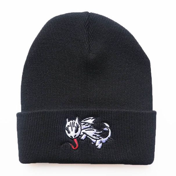 DragonToothless Pullover How To Train Your Dragon Embroidered Knitted Wool Outdoor Sports Cold Hat_desvips.com
