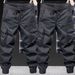 001 Army Green Cargo Spring Autumn Trendy Loose Jogger Outdoor Hiking Tactical Men American Style Casual Pants_desvips.com