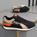 Versatile Mens Trainers Work Leisure Running Shoes Classic Black White Grey Colorway Durable Anti-slip Sole Low Top_desvips.com