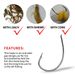 Lure With Barbs Raft Loach Live Fishing Rig Backward Soft Worm Hook SZ069_desvips.com