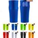 Soccer Shin Guards, Double Layer Breathable Mesh Calf Protectors, Shin Support Socks, Shin Guards With Elastic Pockets_desvips.com