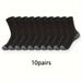 10/20/30 Pairs Men's Classic Crew Unisex Sports For Men Running Basketball Anti-slip Socks Outdoor All Seasons_desvips.com