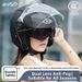 AD New Electric Motorcycle Helmet, Unisex, Full Face Helmet, Warm In Autumn And Winter, 3/4 Partial Helmet, Anti Fog._desvips.com