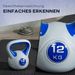 Kettlebell , Bodenschonende Kugelhantel Für Krafttraining & Fitness, Blau, Ideal Für Home Workout_desvips.com
