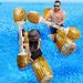 Inflatable Logging Boats, Water Inflatable Collision Wood Grain Stick Game, Water Competitive Game_desvips.com
