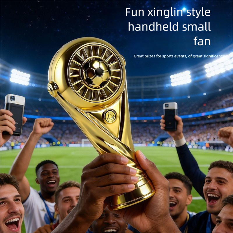 Children's Small Fan, World Hercules Cup Themed, Handheld, Rechargeable, Long-lasting Battery, Genuine Gift For Students_desvips.com