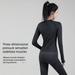 Sports Plaid Skiing Warm Quick Dry Top Elastic Slim Waist Pants Yoga Set_desvips.com
