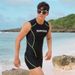 Professional Men's Surfing Swimsuit, Tight-fitting, Sun-protective, Quick-drying Tank Top And Boxer Shorts, Sports_desvips.com