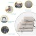 Set/6 Pcs Compessible Packing Tavel Stoage Bag Cubes Watepoof Suitcase Nylon Potable With Handbag Luggage_desvips.com