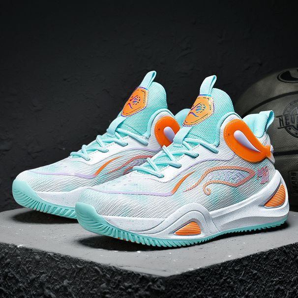 New Basketball Combat Boots Mesh Sports Ruig Shoes For Teeagers Elemetary School Studets Practical Cemet Floor_desvips.com