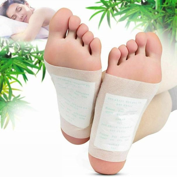 1/10/20/50 PCS Warm Detox Foot Patches Pads Body Toxins Feet Care Cleansing HerbalAdhesives_desvips.com